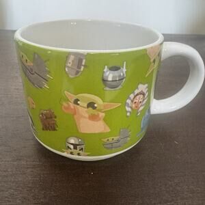 Star Wars Mandalorian Grogu Coffee Mug Tea Cup Baby Yoda R2D2 Lucas Film Sci Fi